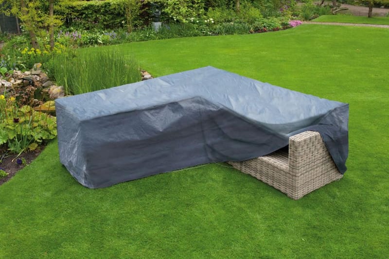 Nature overtræk til L-formet havemøbler 250 x 90 x 90 cm - Grå - Møbler - Borde - Aflastningsbord - Sengebord