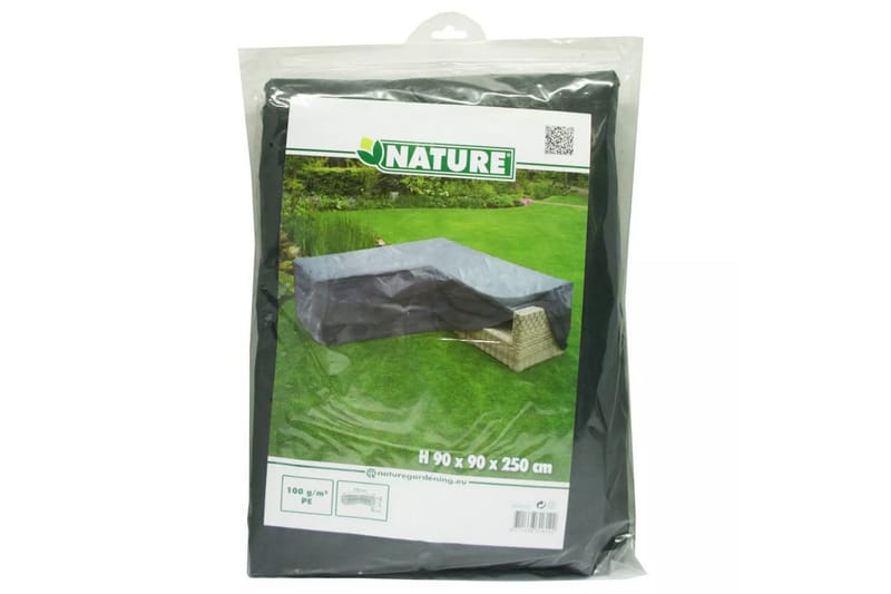 Nature overtræk til L-formet havemøbler 250 x 90 x 90 cm - Grå - Møbler - Borde - Aflastningsbord - Sengebord