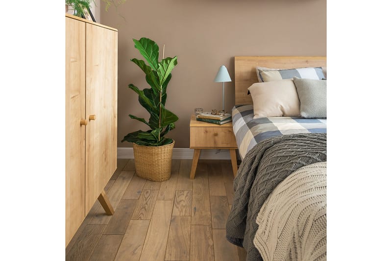 Nature Sengebord 40 cm med Opbevaring Eg - VOX - Møbler - Borde - Aflastningsbord - Sengebord