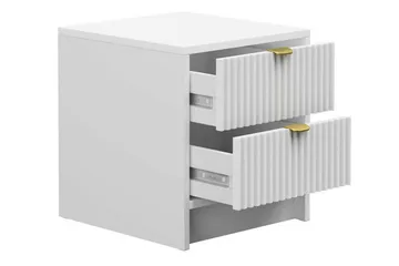 Novaj Sengebord 35 cm - Hvid - Møbler - Borde - Aflastningsbord - Sengebord