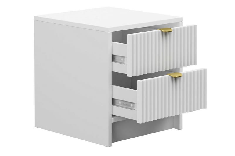 Novaj Sengebord 35 cm - Hvid - Møbler - Borde - Aflastningsbord - Sengebord
