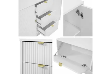 Novaj Sengebord 35 cm - Hvid - Møbler - Borde - Aflastningsbord - Sengebord
