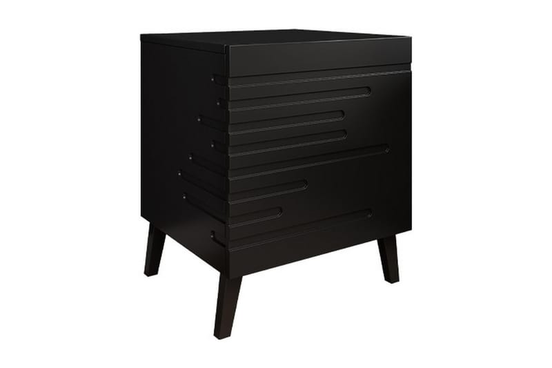 Novaj Sengebord 44 cm - Mat Sort - Møbler - Borde - Aflastningsbord - Sengebord