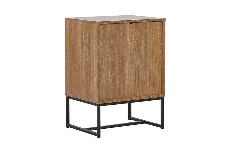 Nueva Sengebord 49 cm - Lysebrun/Hvid - Møbler - Borde - Aflastningsbord - Sengebord