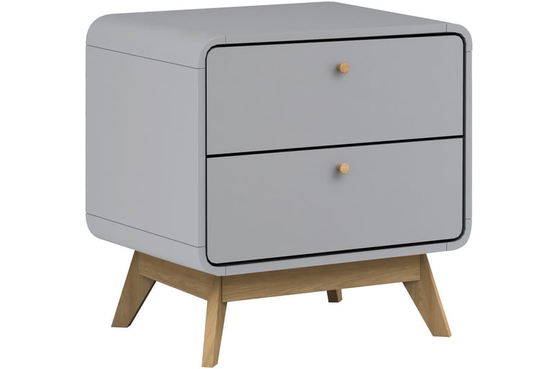 Olivet Sengebord 51 cm - Grå - Møbler - Borde - Aflastningsbord - Sengebord
