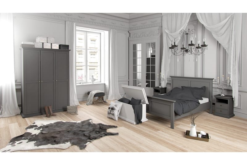 Paris Sengebord - Grå - Møbler - Borde - Aflastningsbord - Sengebord