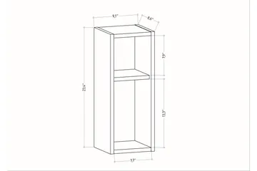 Rinorea Sengebord 23,2x59,6 cm - Brun - Møbler - Borde - Aflastningsbord - Sengebord