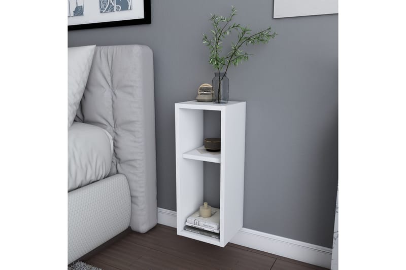 Rinorea Sengebord 23,2x59,6 cm - Hvid - Møbler - Borde - Aflastningsbord - Sengebord