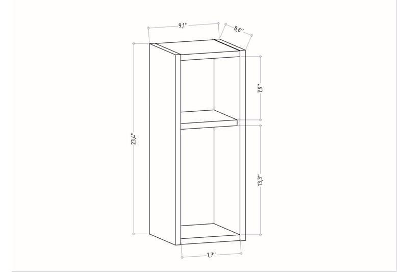 Rinorea Sengebord 23,2x59,6 cm - Møbler - Borde - Aflastningsbord - Sengebord