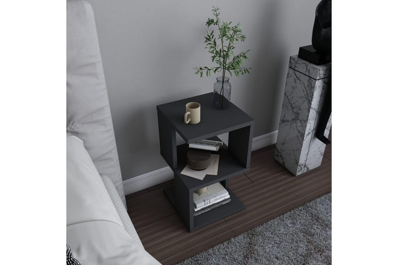 Rinorea Sengebord 29,6x49,4 cm - Antracit - Møbler - Borde - Aflastningsbord - Sengebord