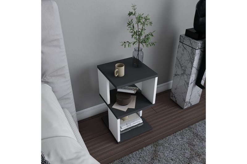 Rinorea Sengebord 29,6x49,4 cm - Antracit - Møbler - Borde - Aflastningsbord - Sengebord