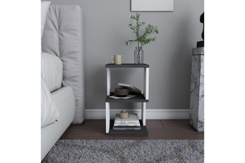 Rinorea Sengebord 29,6x49,4 cm - Antracit - Møbler - Borde - Aflastningsbord - Sengebord