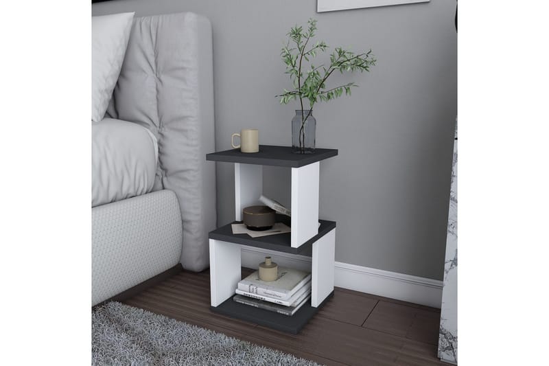 Rinorea Sengebord 29,6x49,4 cm - Antracit - Møbler - Borde - Aflastningsbord - Sengebord