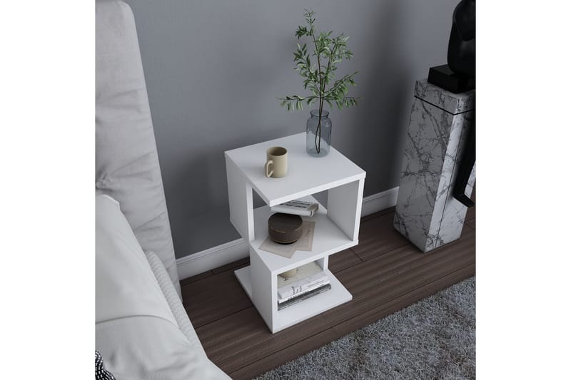 Rinorea Sengebord 29,6x49,4 cm - Hvid - Møbler - Borde - Aflastningsbord - Sengebord