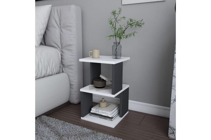 Rinorea Sengebord 29,6x49,4 cm - Hvid - Møbler - Borde - Aflastningsbord - Sengebord