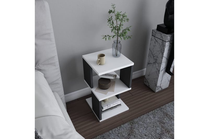 Rinorea Sengebord 29,6x49,4 cm - Hvid - Møbler - Borde - Aflastningsbord - Sengebord