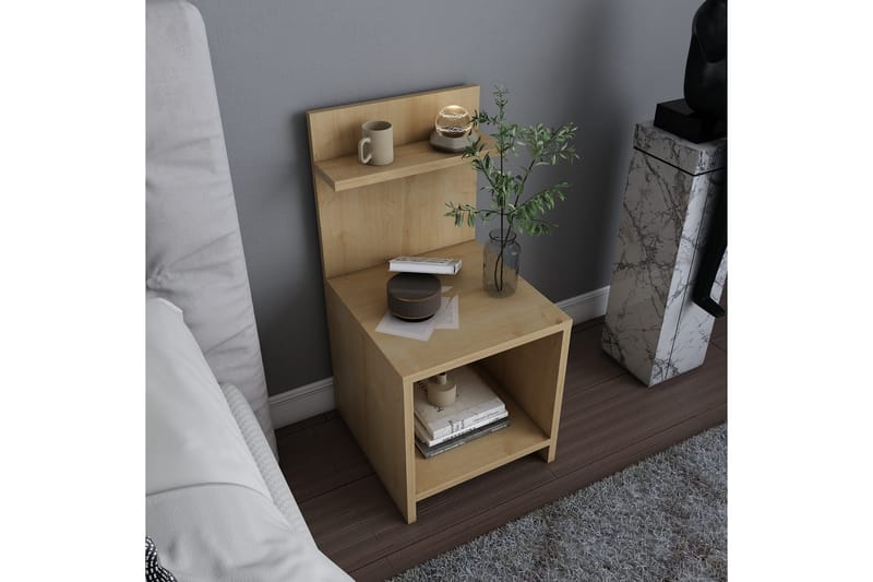 Rinorea Sengebord 35,6x72 cm - Brun - Møbler - Borde - Aflastningsbord - Sengebord