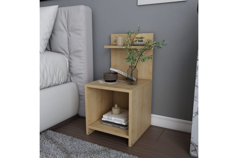 Rinorea Sengebord 35,6x72 cm - Brun - Møbler - Borde - Aflastningsbord - Sengebord