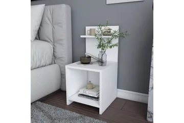 Rinorea Sengebord 35,6x72 cm - Hvid - Møbler - Borde - Aflastningsbord - Sengebord