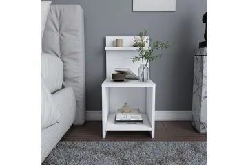 Rinorea Sengebord 35,6x72 cm - Hvid - Møbler - Borde - Aflastningsbord - Sengebord