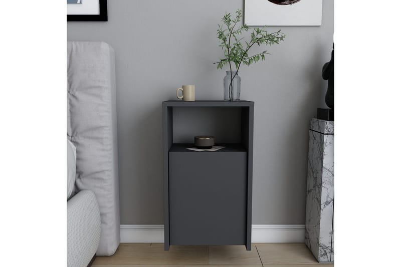 Rinorea Sengebord 36x61,4 cm - Antracit - Møbler - Borde - Aflastningsbord - Sengebord