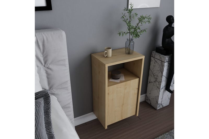 Rinorea Sengebord 36x61,4 cm - Brun - Møbler - Borde - Aflastningsbord - Sengebord