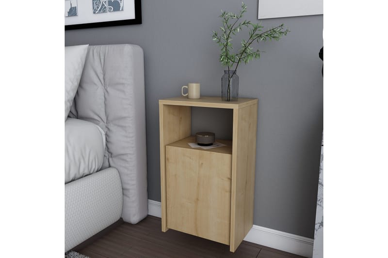 Rinorea Sengebord 36x61,4 cm - Brun - Møbler - Borde - Aflastningsbord - Sengebord