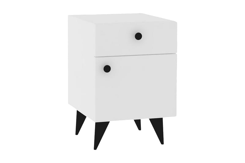 Rinorea Sengebord 40x60 cm - Hvid - Møbler - Borde - Aflastningsbord - Sengebord