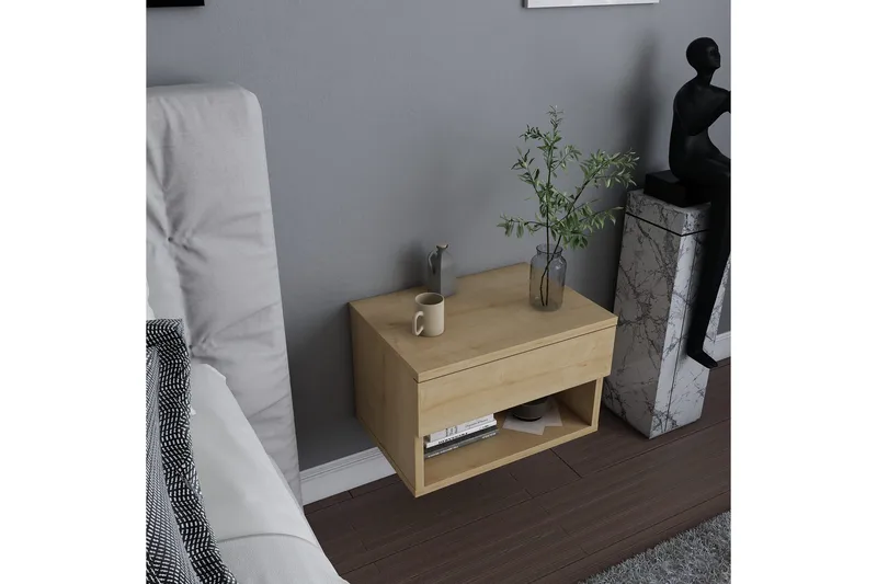 Rinorea Sengebord 44,6x31,9 cm - Brun - Møbler - Borde - Aflastningsbord - Sengebord