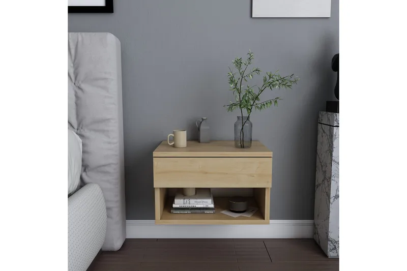 Rinorea Sengebord 44,6x31,9 cm - Brun - Møbler - Borde - Aflastningsbord - Sengebord