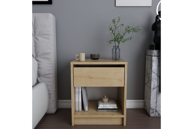 Rinorea Sengebord 44,6x52,8 cm - Brun - Møbler - Borde - Aflastningsbord - Sengebord