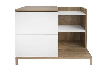 Rinorea Sengebord 72x60 cm - Hvid - Møbler - Borde - Aflastningsbord - Sengebord