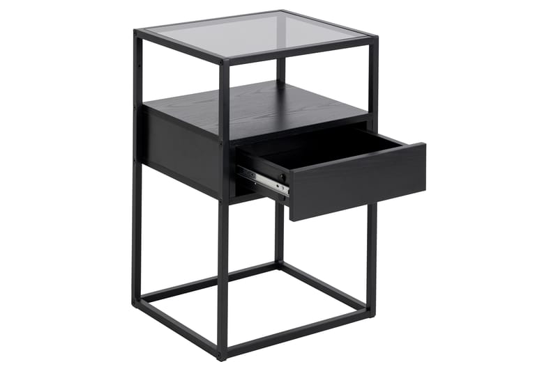 Sakila Sengebord 35 cm - Sort - Møbler - Borde - Aflastningsbord - Sengebord