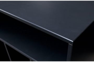 Seamas Sengebord 60 cm med Opbevaring Hylder - Valnød/Sort - Møbler - Borde - Aflastningsbord - Sengebord