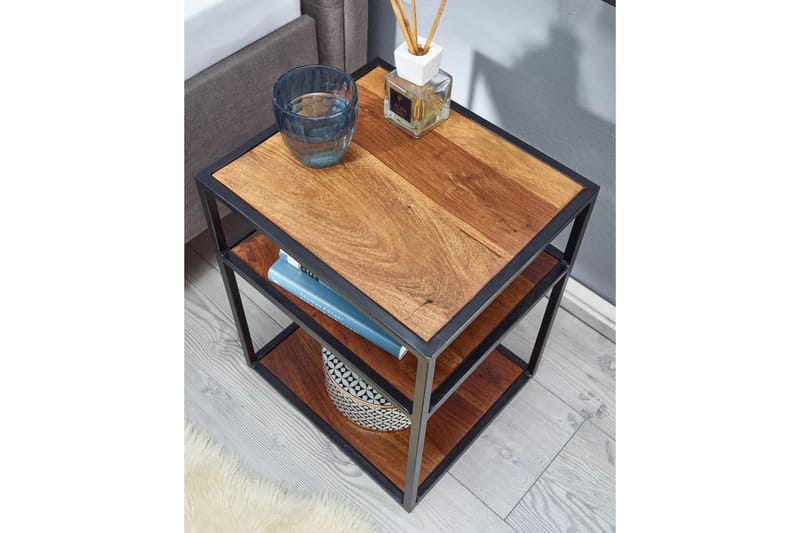 Seddik Sengebord 35 cm Rektangulær - Brun - Møbler - Borde - Aflastningsbord - Sengebord