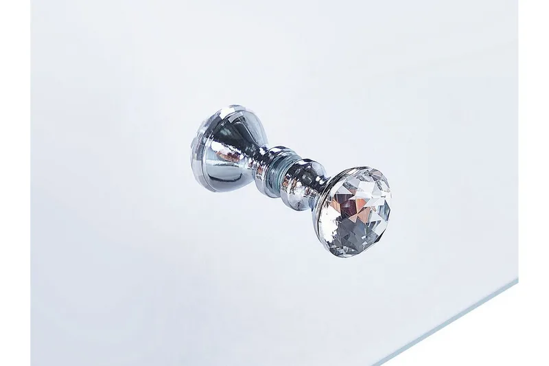 Sengebord 2 skuffer spejleffekt NESLE - Sølv - Møbler - Borde - Aflastningsbord - Sengebord