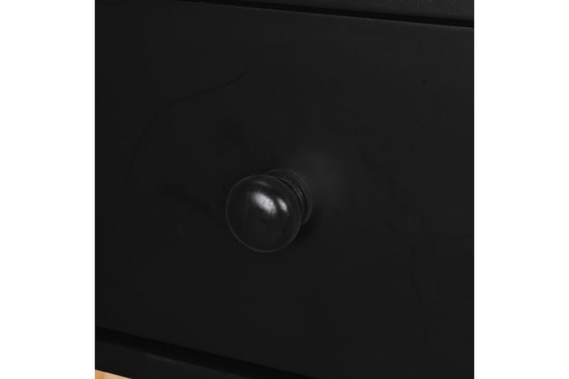 Sengebord 2 Stk. Massivt Fyrretræ 40 X 30 X 61 Cm Sort - Sort - Møbler - Borde - Aflastningsbord - Sengebord