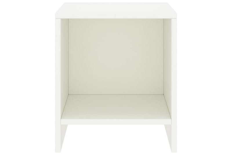 sengebord 35x30x40 cm massivt fyrretræ hvid - Hvid - Møbler - Borde - Aflastningsbord - Sengebord