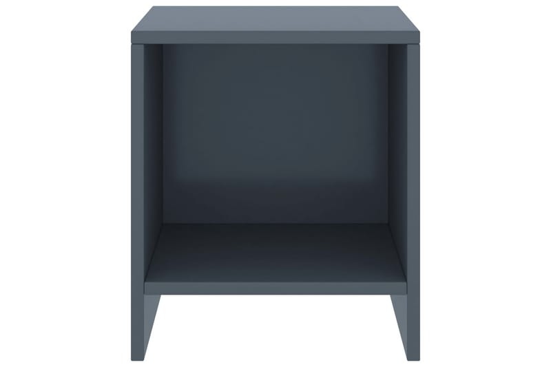 sengebord 35x30x40 cm massivt fyrretræ lysegrå - Grå - Møbler - Borde - Aflastningsbord - Sengebord
