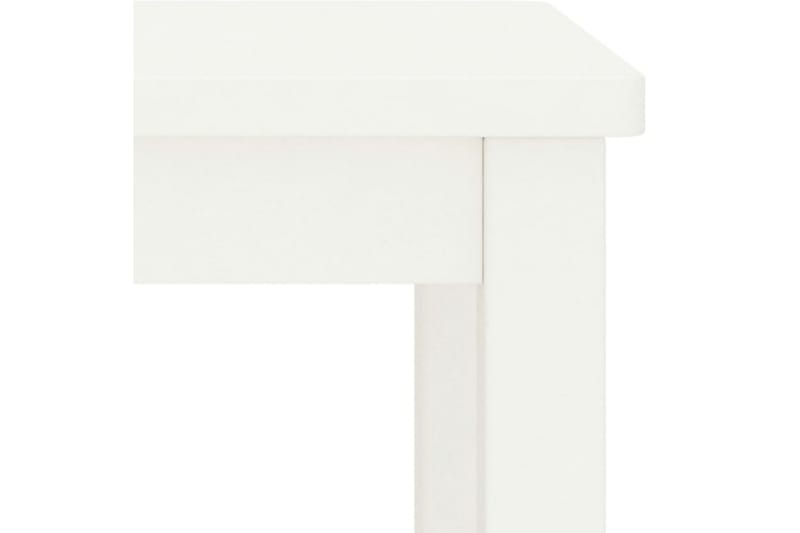 sengebord 35x30x47 cm massivt fyrretræ hvid - Hvid - Møbler - Borde - Aflastningsbord - Sengebord