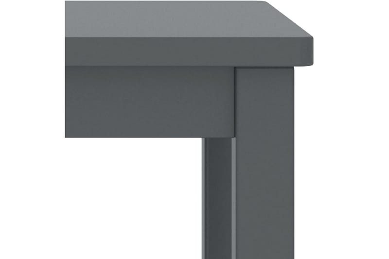 sengebord 35x30x47 cm massivt fyrretræ mørkegrå - Grå - Møbler - Borde - Aflastningsbord - Sengebord