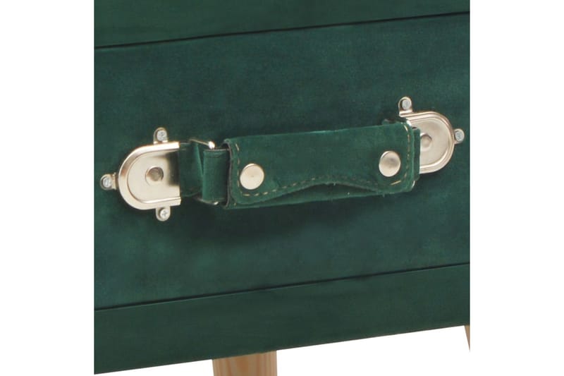 Sengebord 40 X 35 X 40 Cm Fløjl Grøn - Grøn - Møbler - Borde - Aflastningsbord - Sengebord