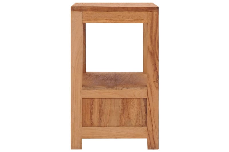 Sengebord 40x30x50 cm Massivt Teaktræ - Brun - Møbler - Borde - Aflastningsbord - Sengebord