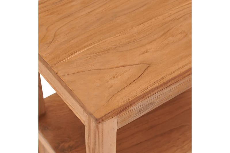 Sengebord 40x30x50 cm Massivt Teaktræ - Brun - Møbler - Borde - Aflastningsbord - Sengebord