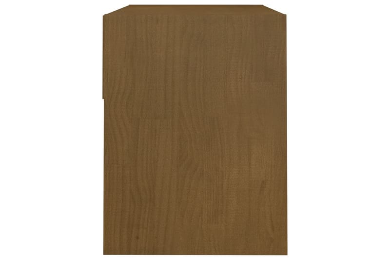 sengebord 40x31x40 cm massivt fyrretræ gyldenbrun - Brun - Sengebord