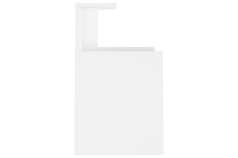sengebord 40x35x60 cm spånplade hvid - Hvid - Sengebord
