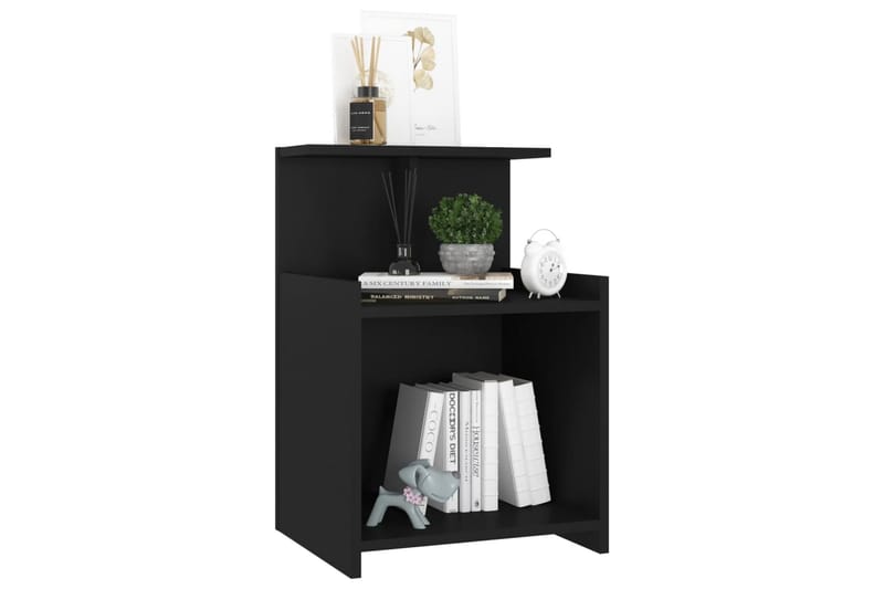 sengebord 40x35x60 cm spånplade sort - Sort - Møbler - Borde - Aflastningsbord - Sengebord