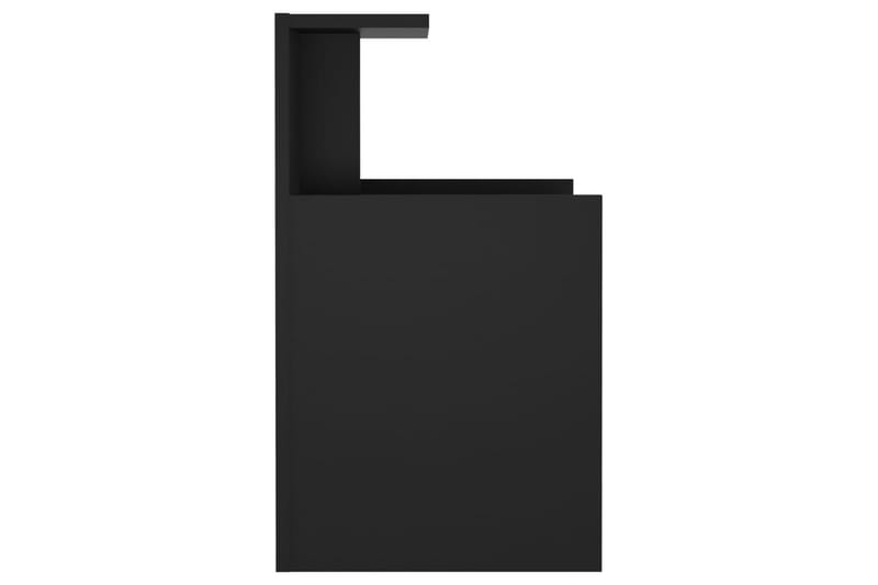 sengebord 40x35x60 cm spånplade sort - Sort - Sengebord
