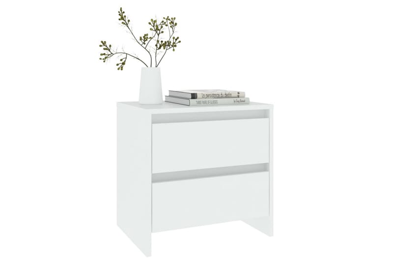 sengebord 45x34,5x44,5 cm spånplade hvid - Hvid - Møbler - Borde - Aflastningsbord - Sengebord