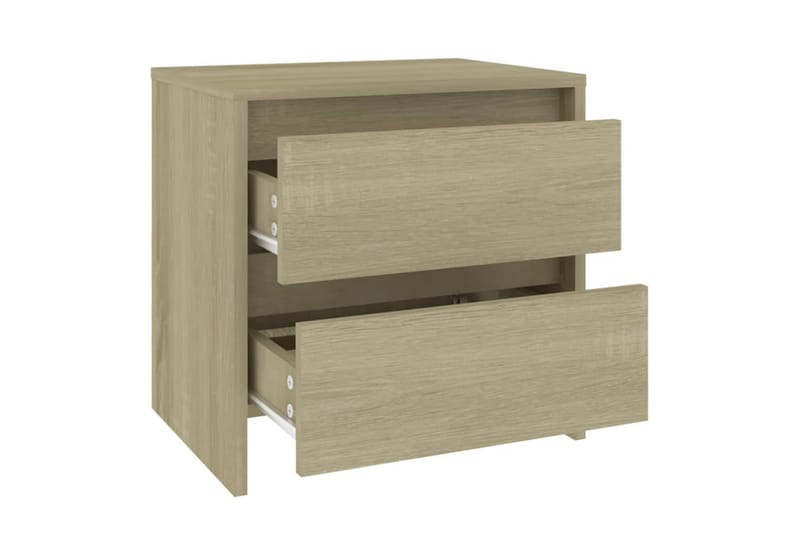 sengebord 45x34,5x44,5 cm spånplade sonoma-eg - Brun - Møbler - Borde - Aflastningsbord - Sengebord